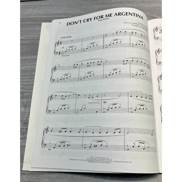 Andrew Lloyd Webber Piano Solo Book 18 Contemporary Theatre Classics Keveren - Picture 5 of 6